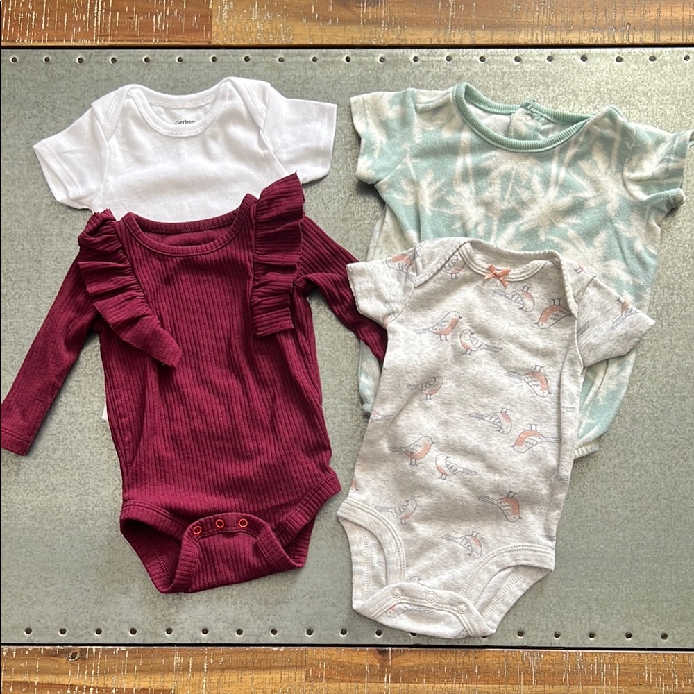 Kids Baby Clothes Onesie Bundle Set - 4 pieces